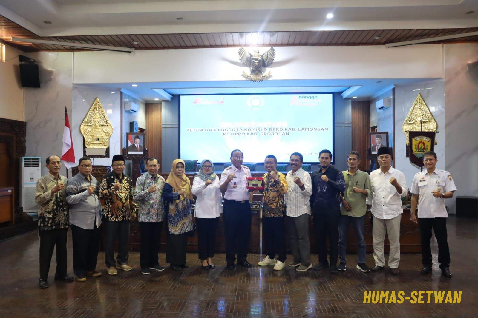 Terima Kunjungan DPRD Lamongan, Setwan Grobogan Berbagi Strategi Pengendalian Banjir