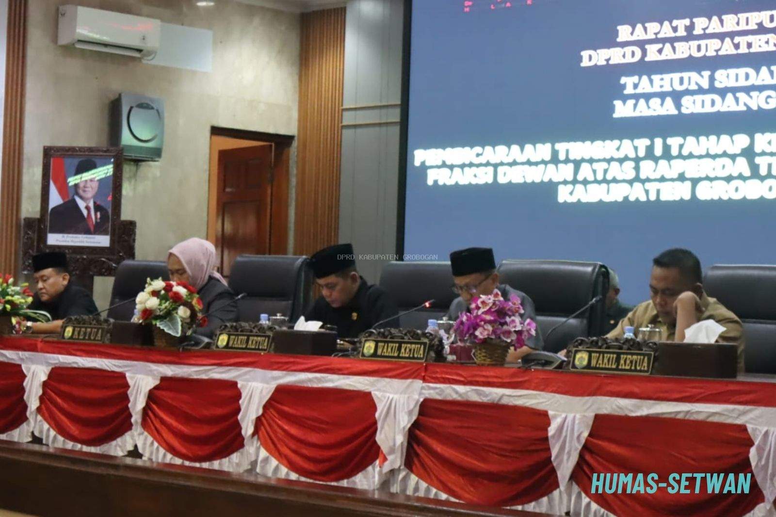 Fraksi DPRD Grobogan Sampaikan Pemandangan Umum Atas Raperda Perubahan APBD TA 2026