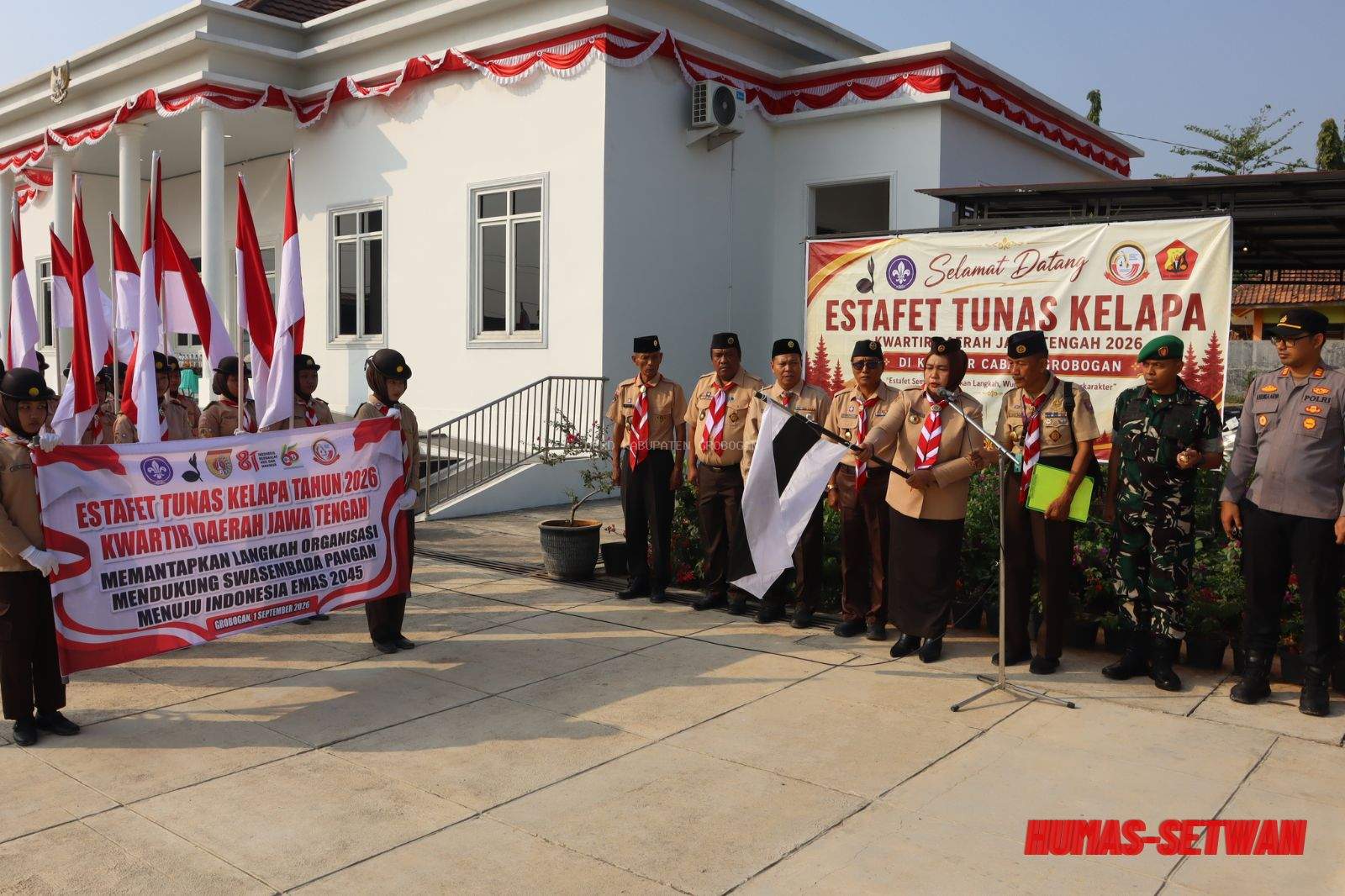 Pimpin Upacara Estafet Tunas Kelapa 2026 di Gabus, Ketua DPRD Grobogan Ajak Pramuka Jadi Pilar Karakter Bangsa