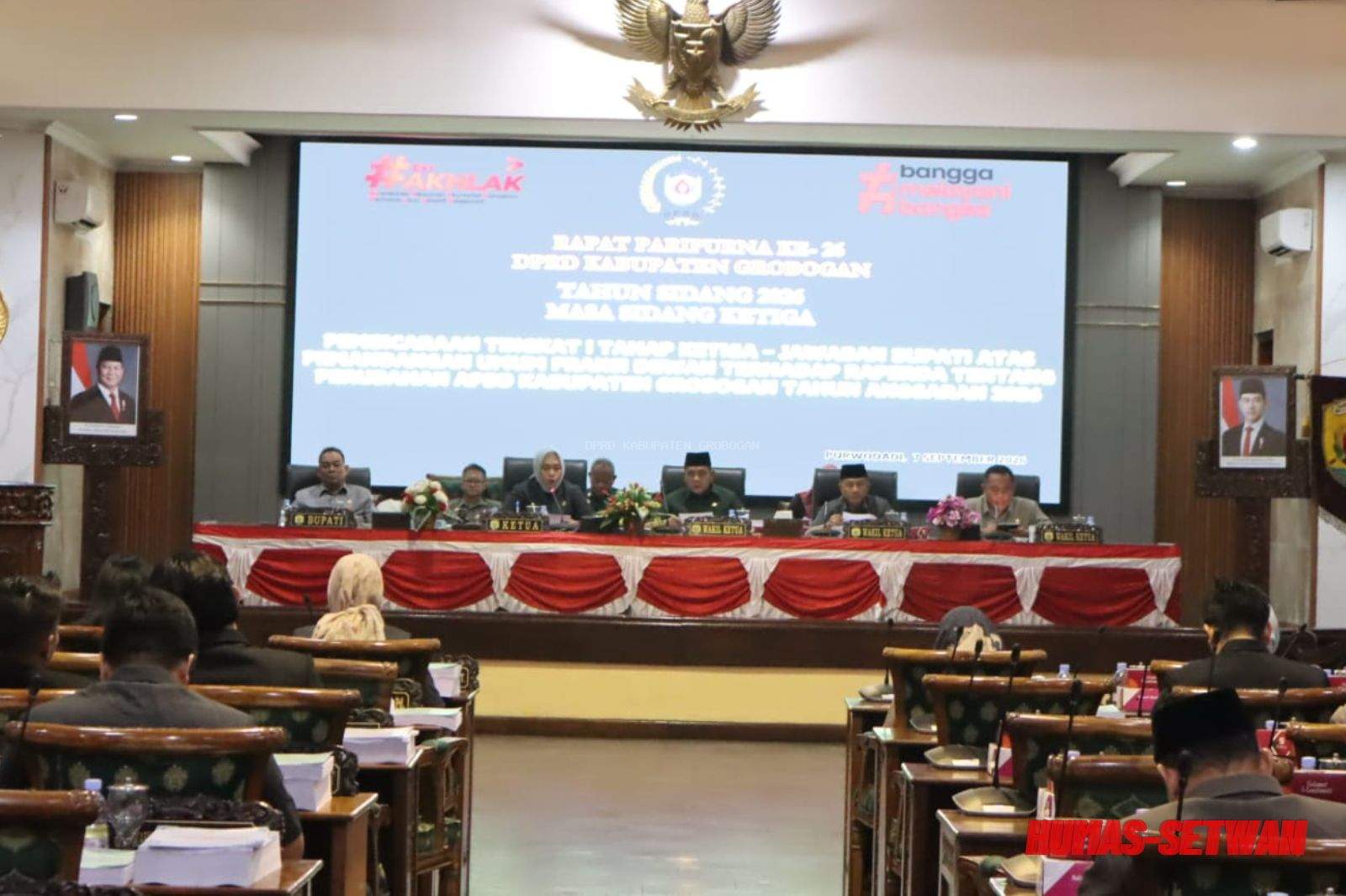 Bupati Sampaikan Tanggapan dan Jawaban atas Pemandangan Umum Fraksi Terkait Perubahan APBD 2026